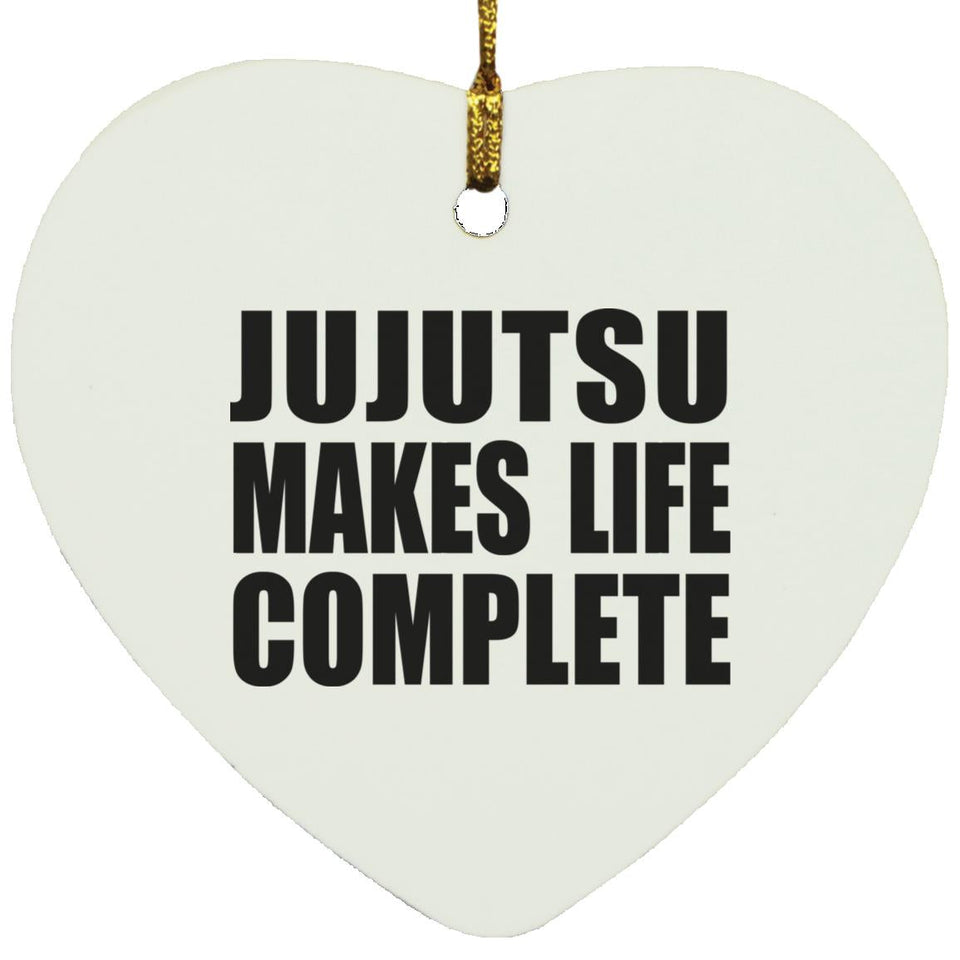 Jujutsu Makes Life Complete - Heart Ornament