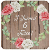 12th Birthday I Turned 6 Twice - Drink Coaster B
