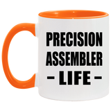 Precision Assembler Life - 11oz Accent Mug Orange