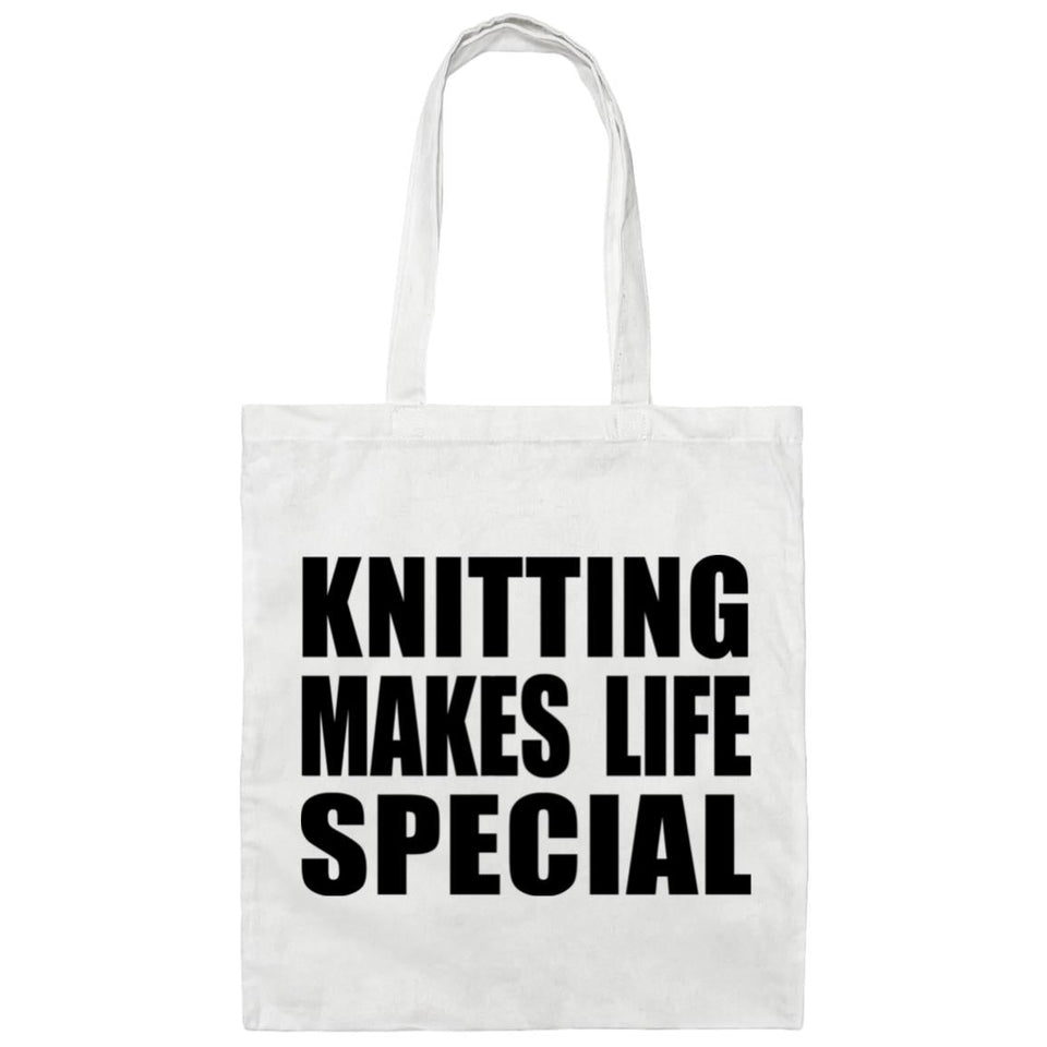 Knitting Makes Life Special - Tote Bag White