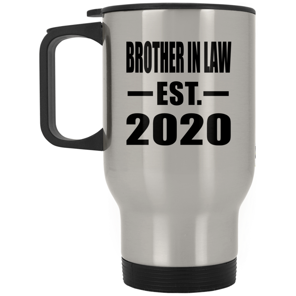 Brother In Law Established EST. 2020 - Silver Travel Mug