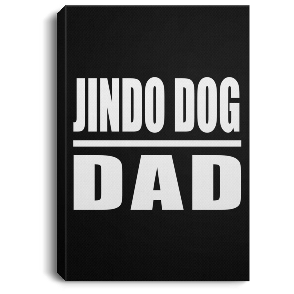 Jindo Dog Dad - Canvas Portrait