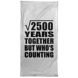 50th Anniversary Square Root of 2500 Years Who's Counting - Hand Towel