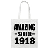 106th Birthday Amazing Since 1918 - Tote Bag White