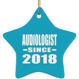 Audiologist Since 2018 - Star Ornament