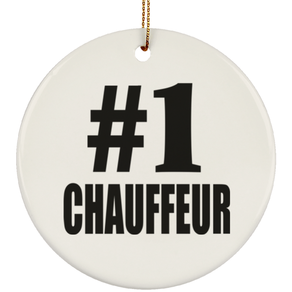 Number One #1 Chauffeur - Circle Ornament