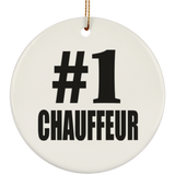 Number One #1 Chauffeur - Circle Ornament