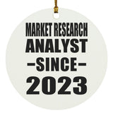 Market Research Analyst Since 2023 - Circle Ornament