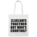 37th Anniversary 13,505 Days Together Who's Counting - Tote Bag White