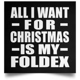 All I Want For Christmas Is My Foldex - Poster Square