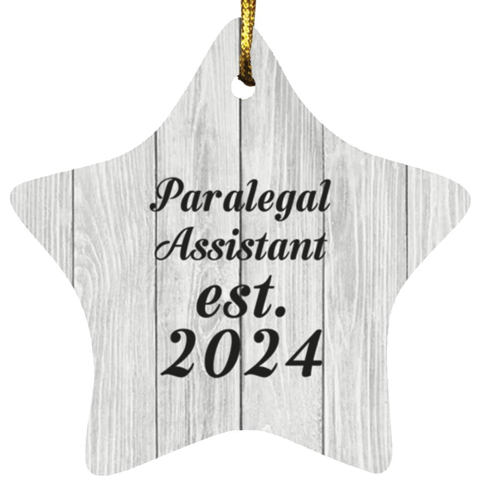 Paralegal Assistant Established Est. 2024 - Star Ornament F