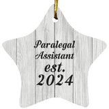 Paralegal Assistant Established Est. 2024 - Star Ornament F