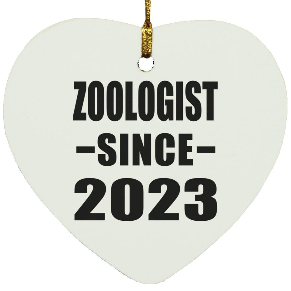 Zoologist Since 2023 - Heart Ornament