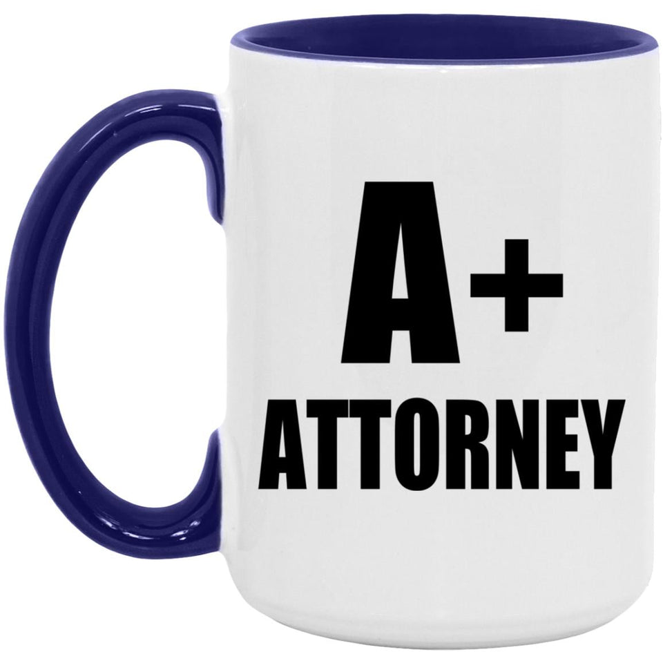 A+ Attorney - 15oz Accent Mug Purple