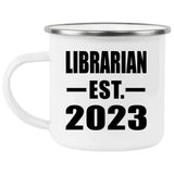 Librarian Established EST. 2023 - 12oz Camping Mug