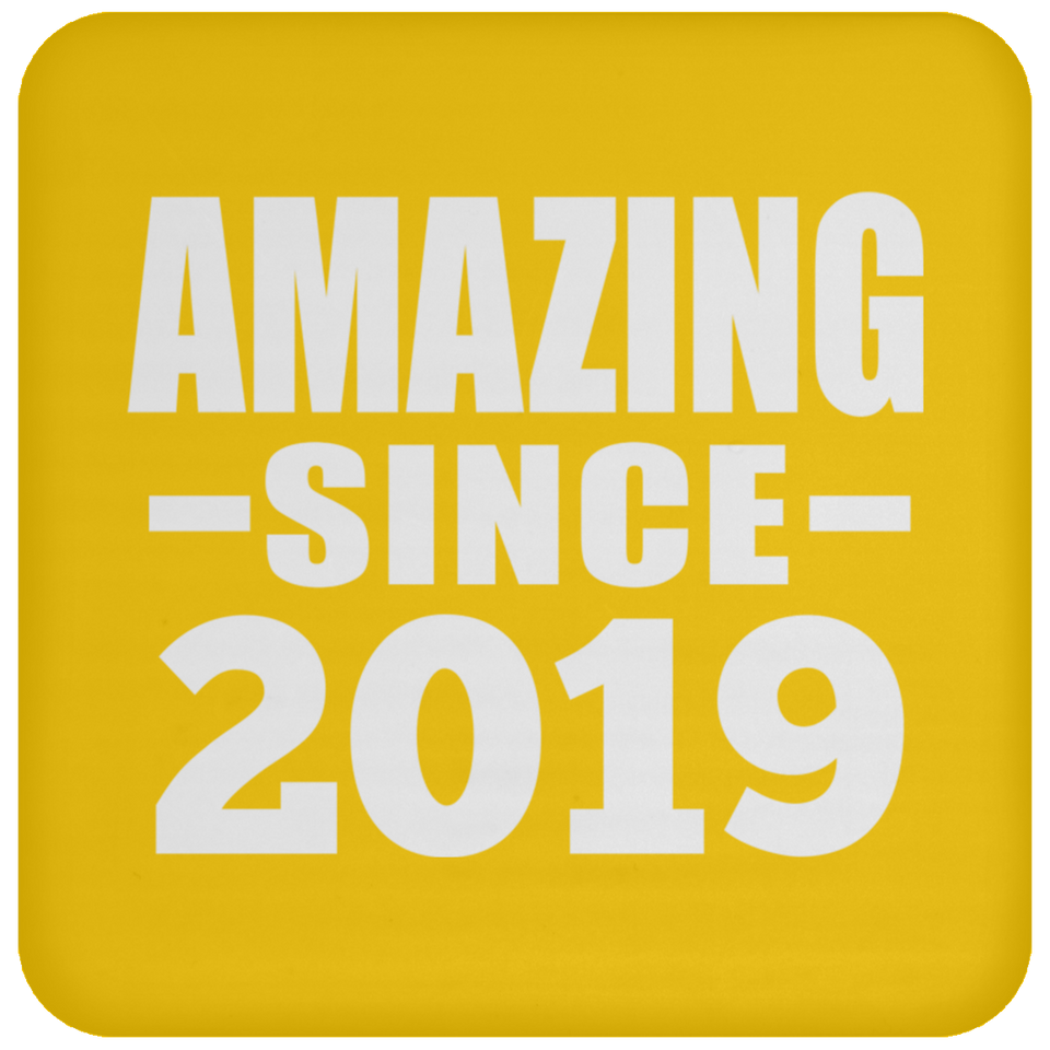 5th Birthday Amazing Since 2019 - Drink Coaster