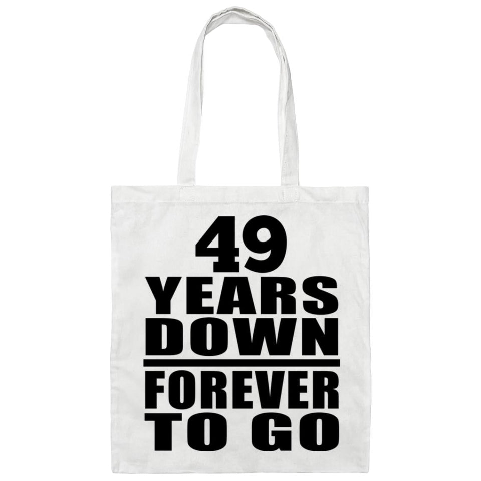 49th Anniversary 49 Years Down Forever to Go - Tote Bag White
