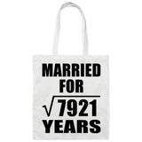 89th Anniversary Married For Square Root of 7921 Years - Tote Bag White