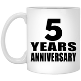 5th Anniversary 5 Years - 11 Oz Coffee Mug