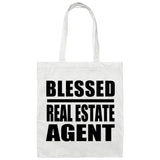 Blessed Real Estate Agent - Tote Bag White