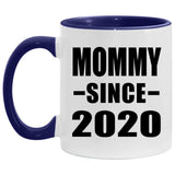 Mommy Since 2020 - 11oz Accent Mug Purple