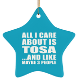 All I Care About Is Tosa - Star Ornament