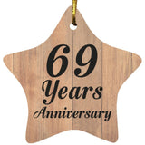 69th Anniversary 69 Years Anniversary - Star Ornament C