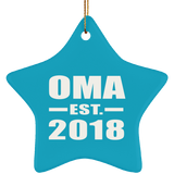 Oma Established EST. 2018 - Star Ornament