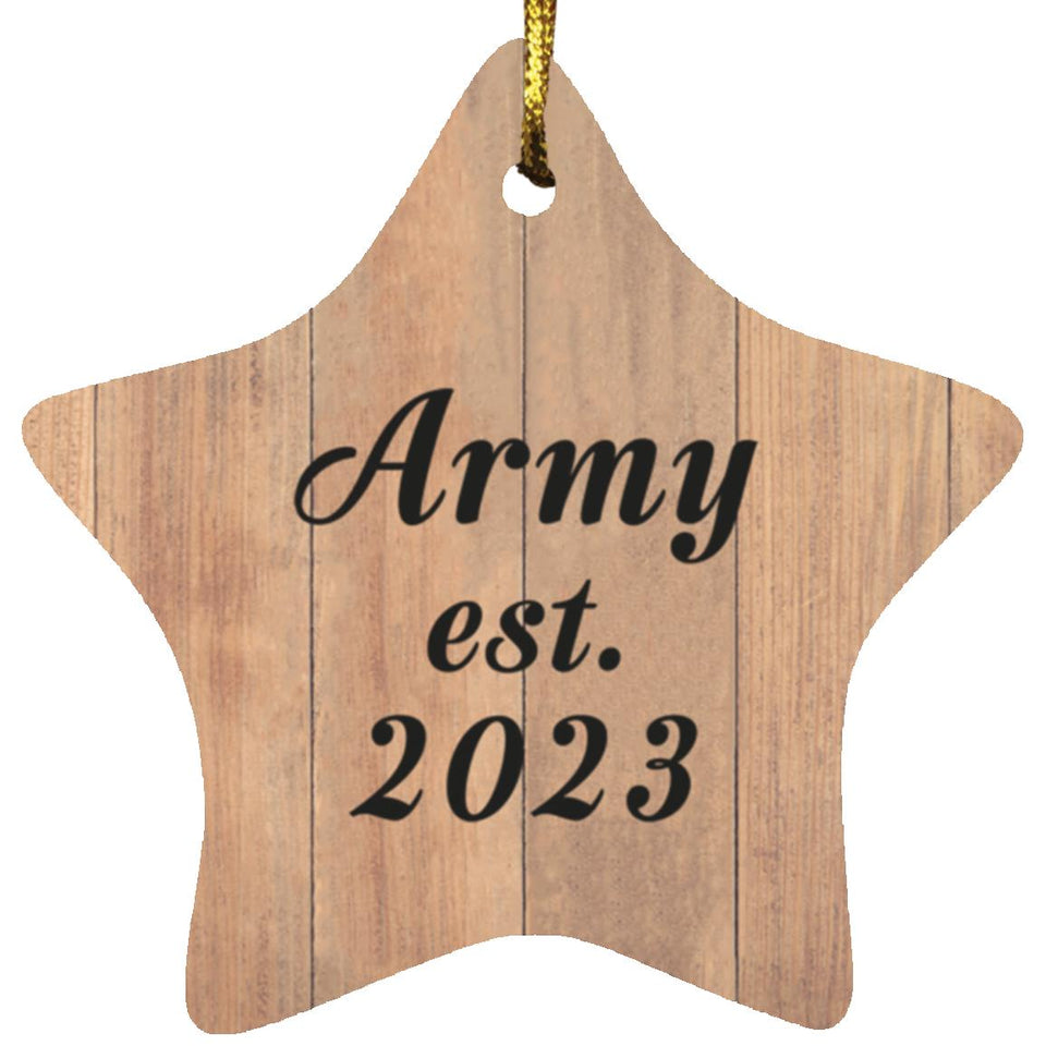 Army Established Est. 2023 - Star Ornament C