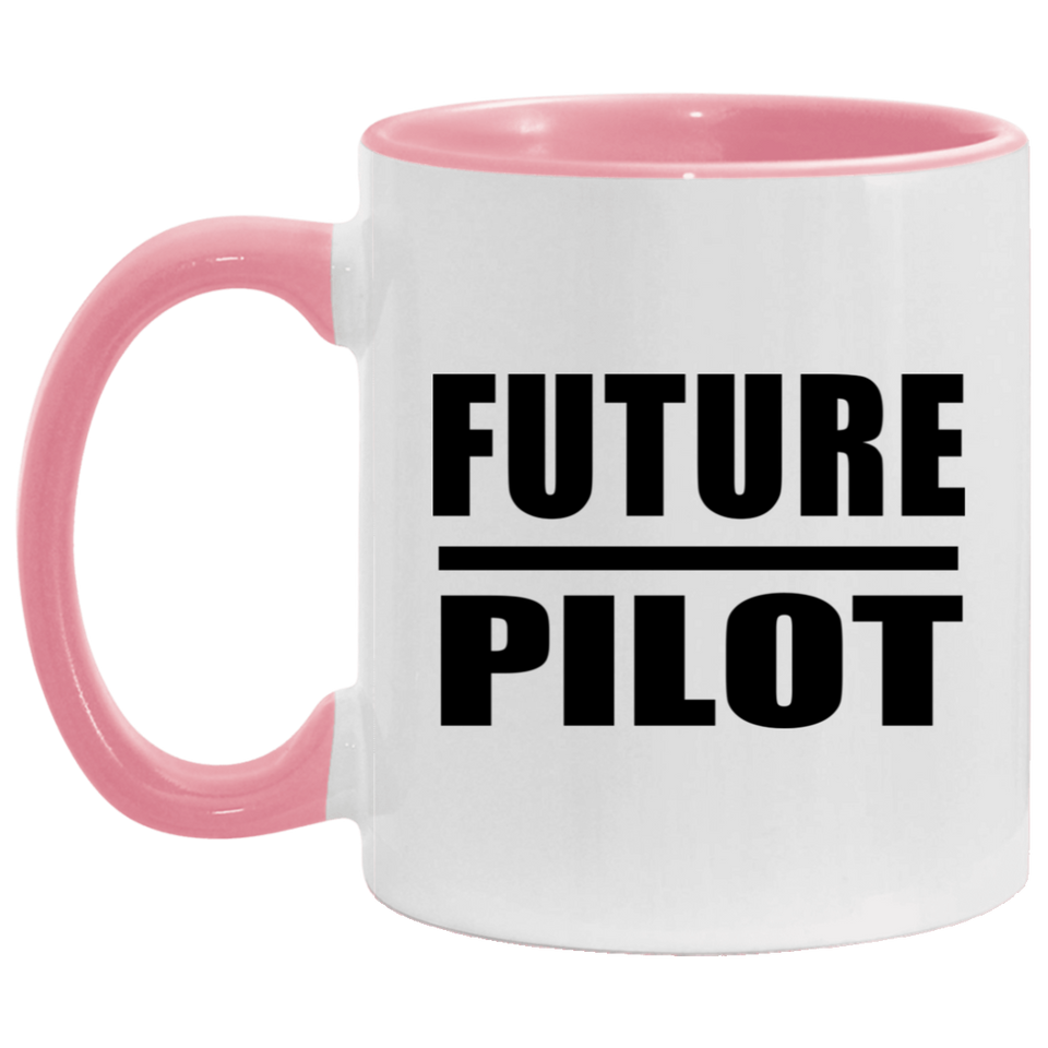 Future Pilot - 11oz Accent Mug Pink