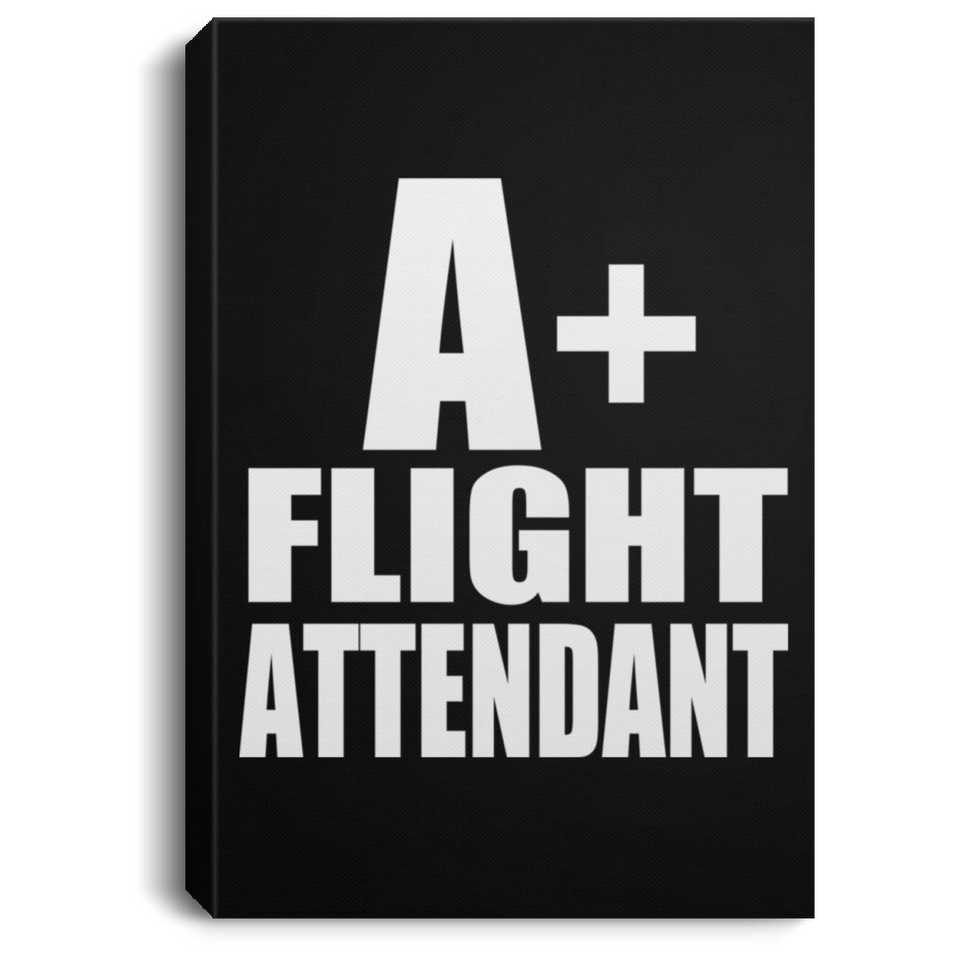 A+ Flight Attendant - Canvas Portrait