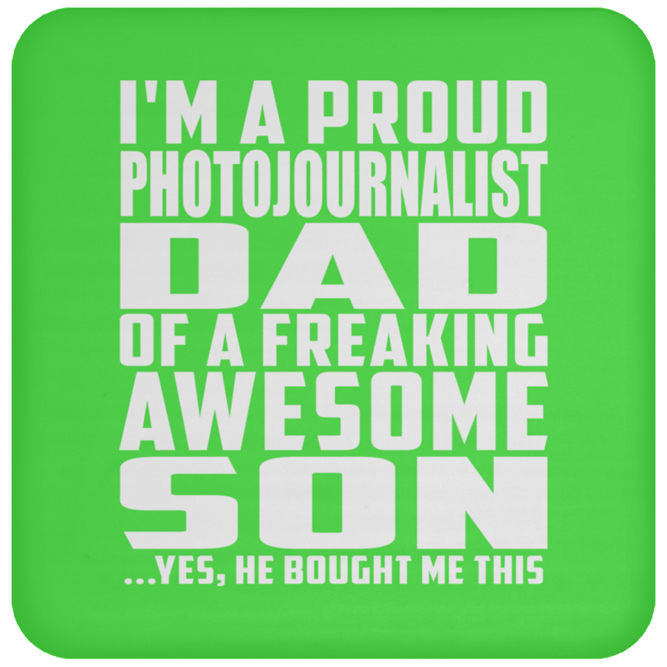Proud Photojournalist Dad Of Awesome Son - Drink Coaster