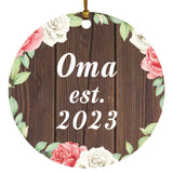 Oma Established Est. 2023 - Circle Ornament A