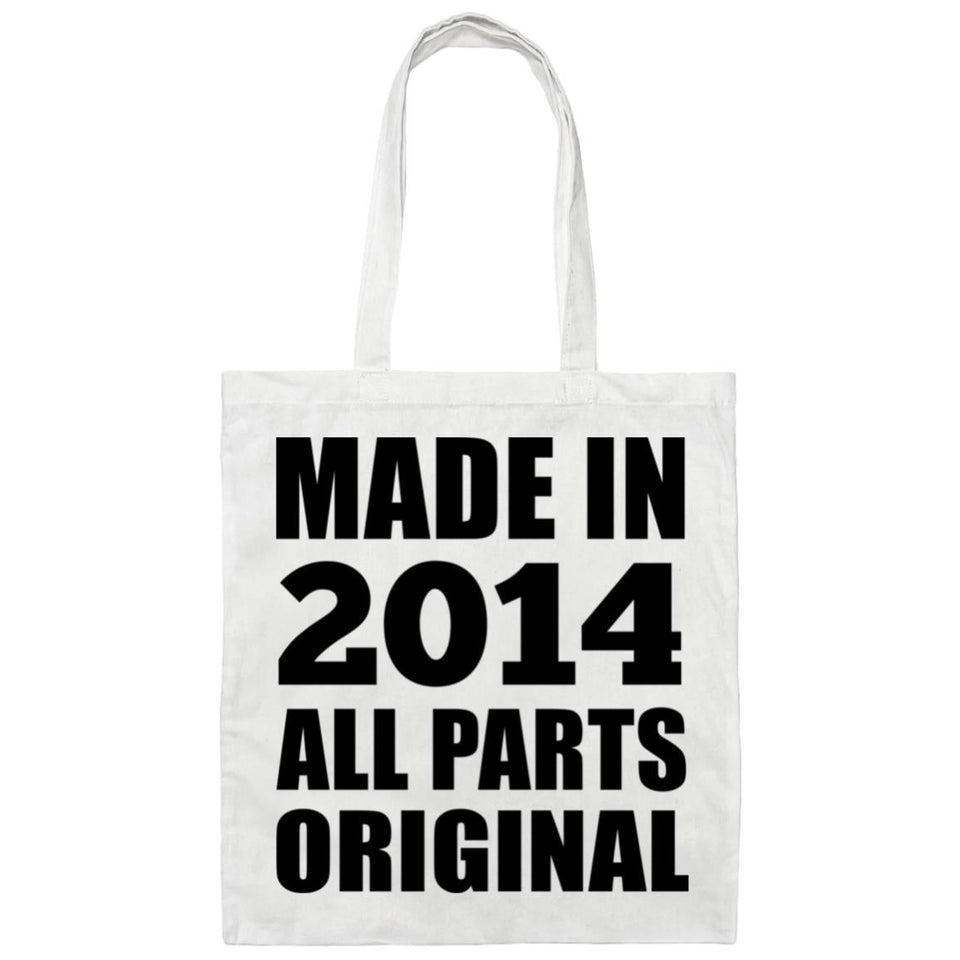 10th Birthday Made in 2014 All Parts Original - Tote Bag White