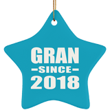 Gran Since 2018 - Star Ornament