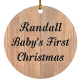 Randall Baby's First Christmas - Circle Ornament C