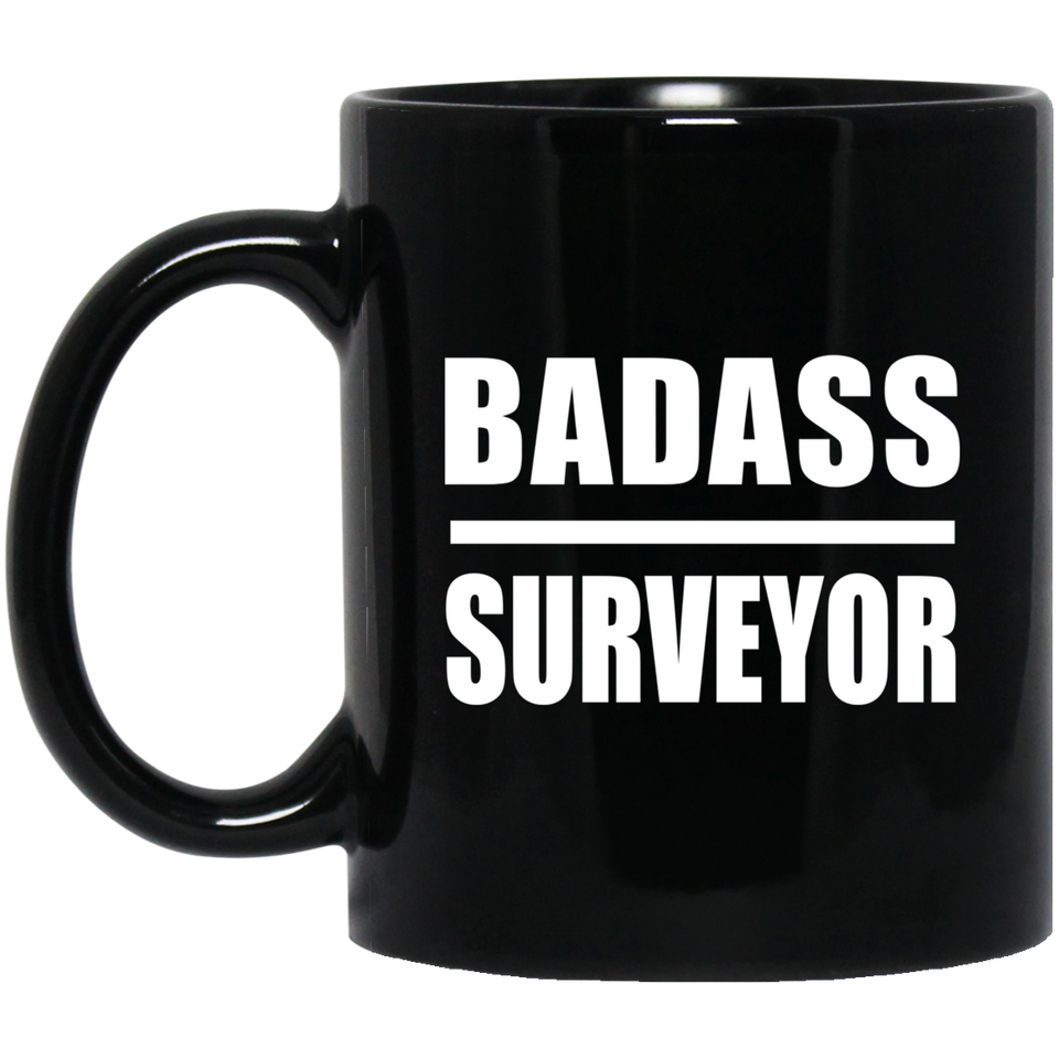 Badass Surveyor - 11oz Coffee Mug Black