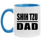 Shih Tzu Dad - 11oz Accent Mug Blue