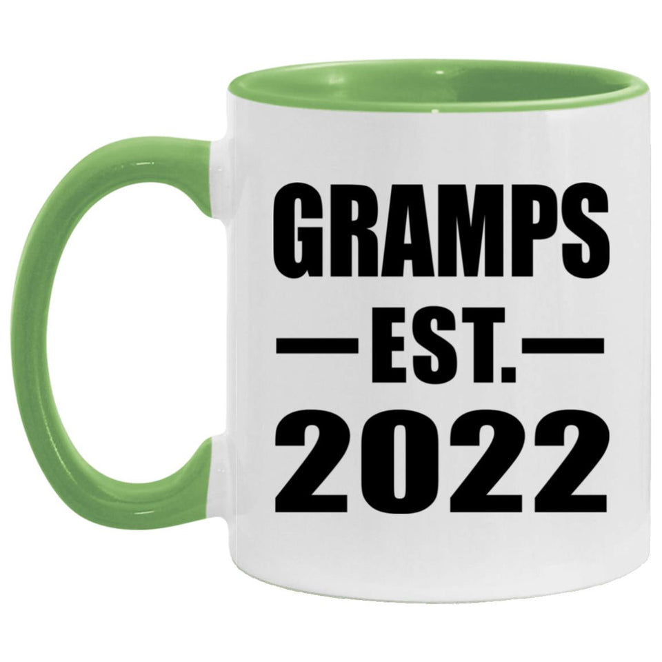 Gramps Established EST. 2022 - 11oz Accent Mug Green