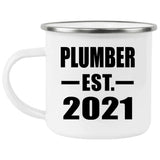 Plumber Established EST. 2021 - 12oz Camping Mug
