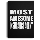 Most Awesome Insurance Agent - Canvas Portrait