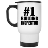 Number One #1 Building Inspector - White Travel Mug