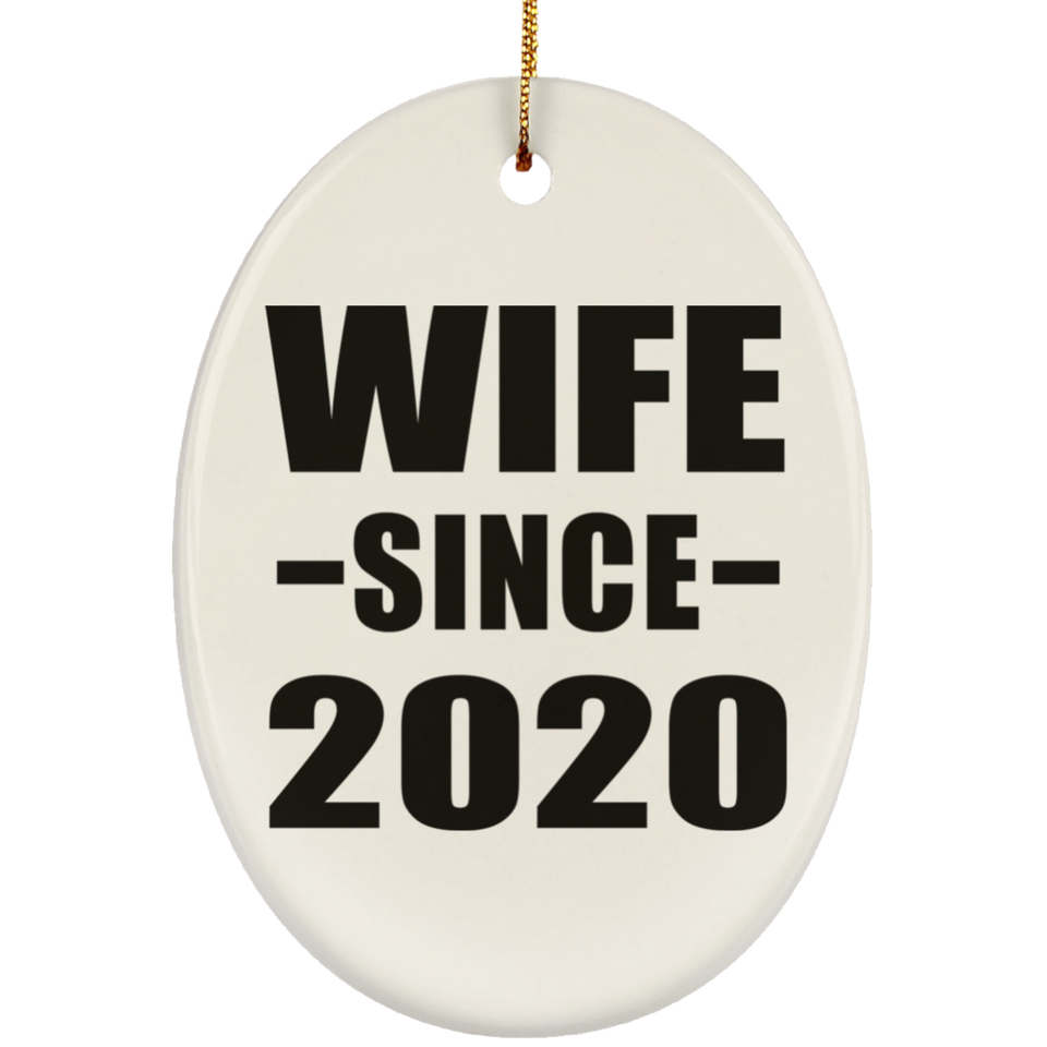 Wife Since 2020 - Oval Ornament