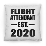 Flight Attendant Established EST. 2020 - Throw Pillow