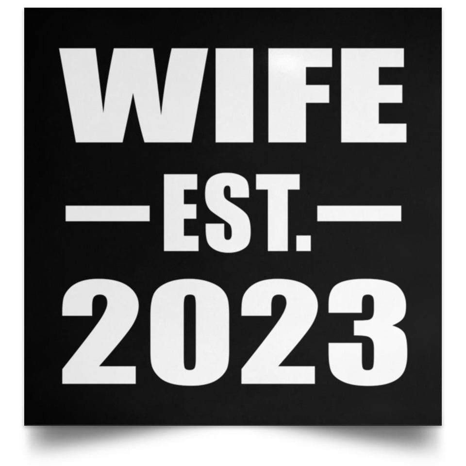 Wife Established EST. 2023 - Poster Square
