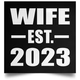 Wife Established EST. 2023 - Poster Square