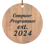Computer Programmer Established Est. 2024 - Circle Ornament C