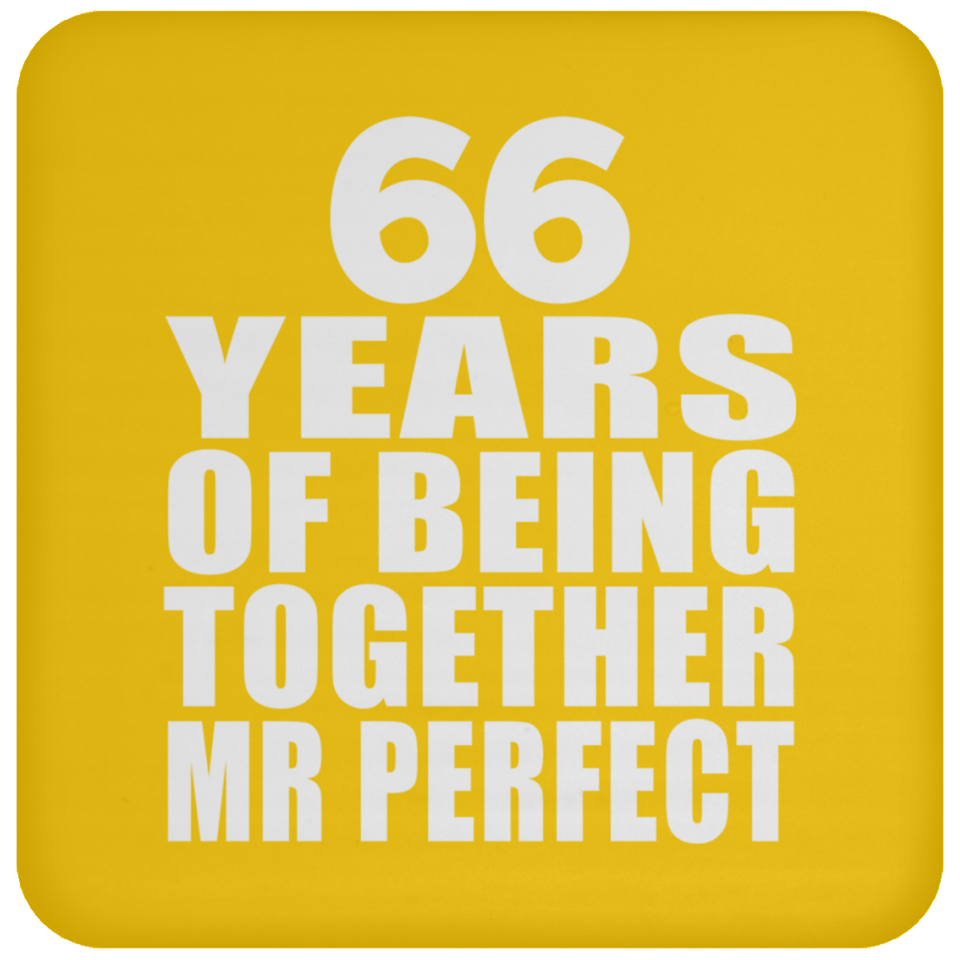 66th Anniversary 66 Years Of Being Mr Perfect - Drink Coaster
