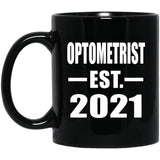 Optometrist Established EST. 2021 - 11oz Coffee Mug Black