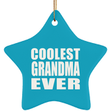 Coolest Grandma Ever - Star Ornament